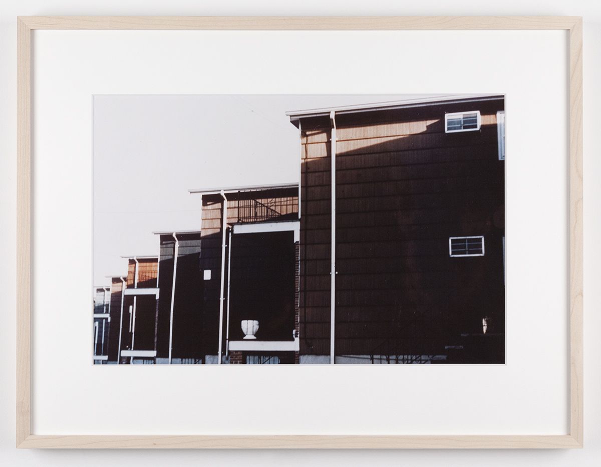 Dan Graham Housing Development, Bayonne, New Jersey, 1966 C-print Framed: 17 1/8 x 22 1/4 inches (43.5 x 56.5 cm)