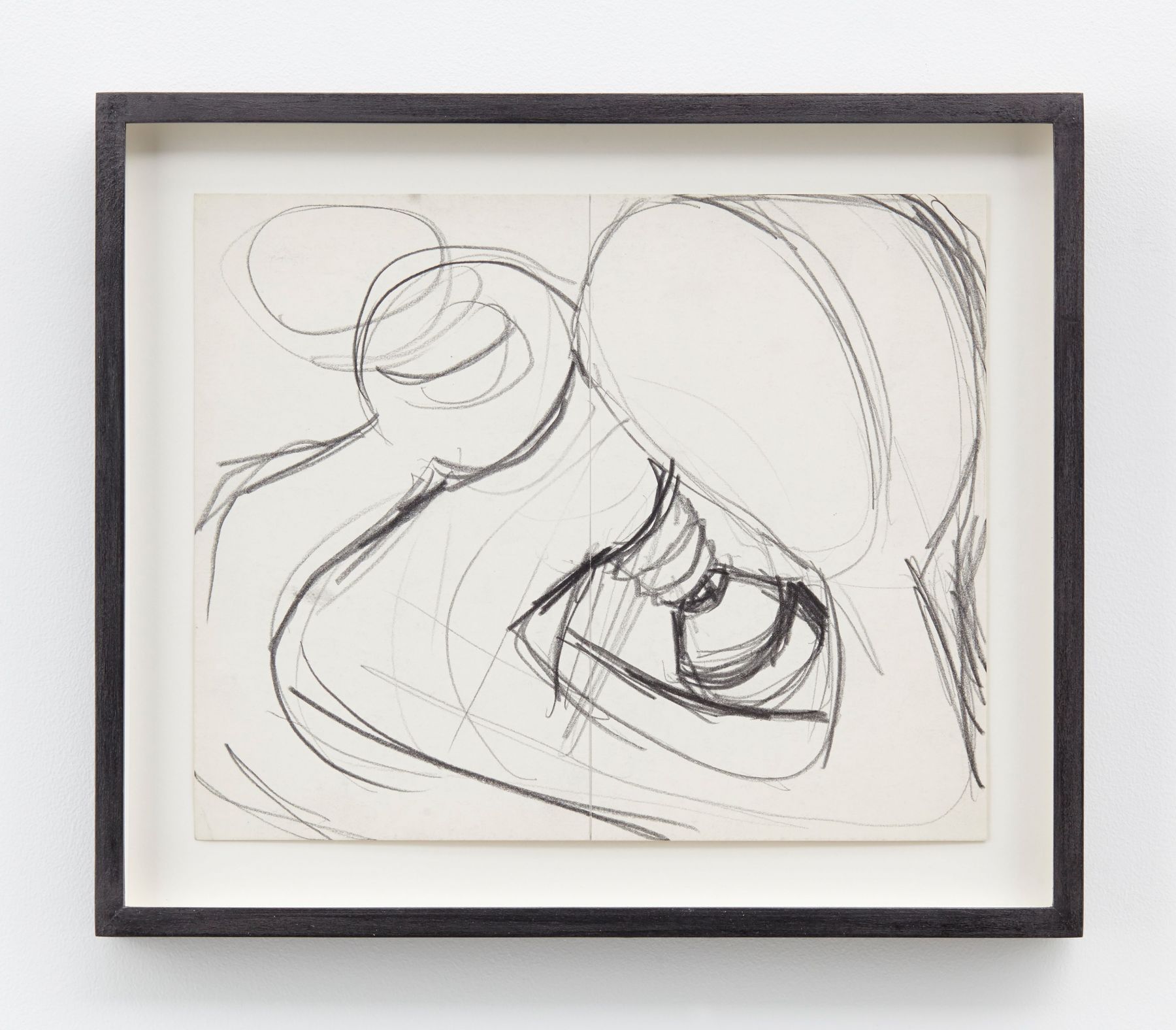 Lee Lozano, No Title, 1963-64, Graphite on paper, Paper: 8 1/2 x 10 1/4 inches (21.6 x 26 cm) Framed: 11 x 12 7/8 x 1 1/4 inches (27.9 x 32.7 x 3.2 cm)