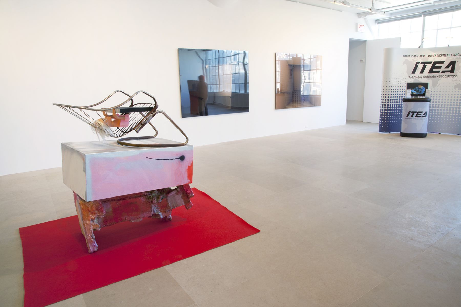 Installation view, ENTERTAINMENT, Greene Naftali, New York, 2012