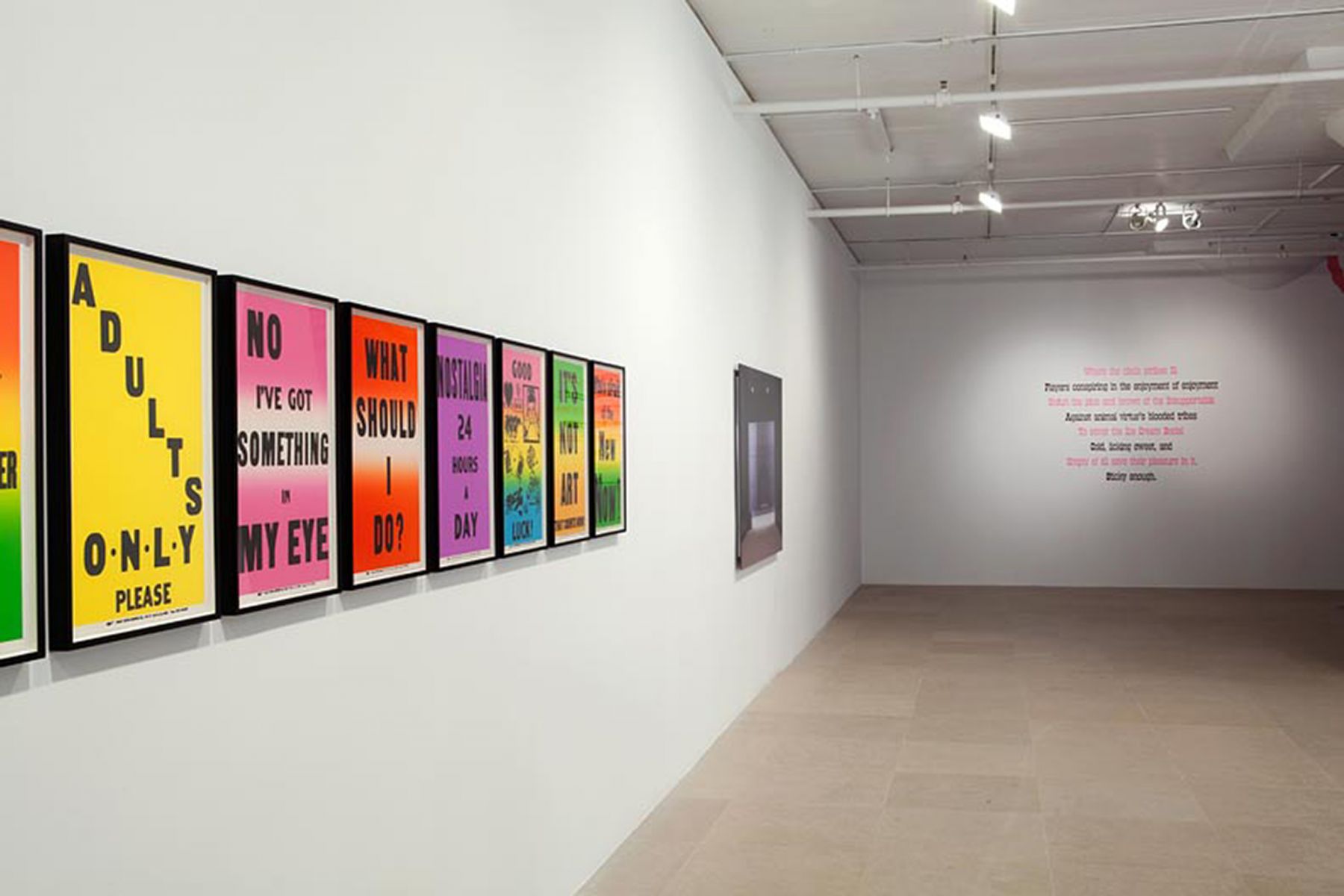 Installation view, ENTERTAINMENT, Greene Naftali, New York, 2012