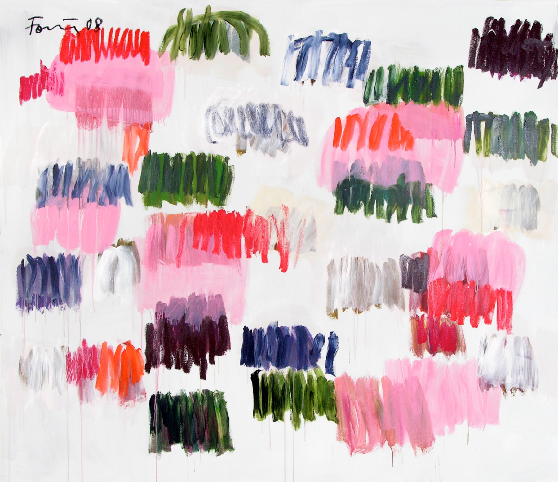 Untitled, 2008, Acrylic and oil on canvas 