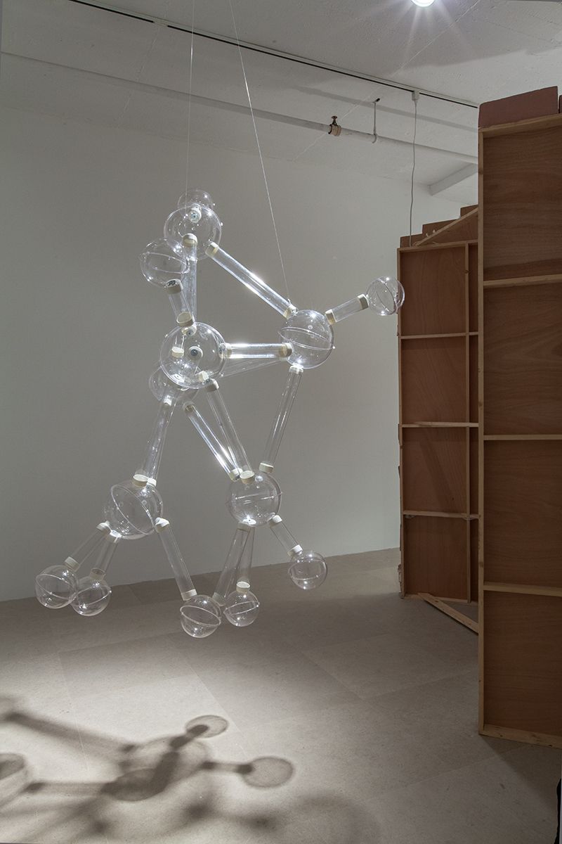 William Leavitt, Warp Engines, 2009, Mixed media installation with sound, 108 x 144 x 144 inches