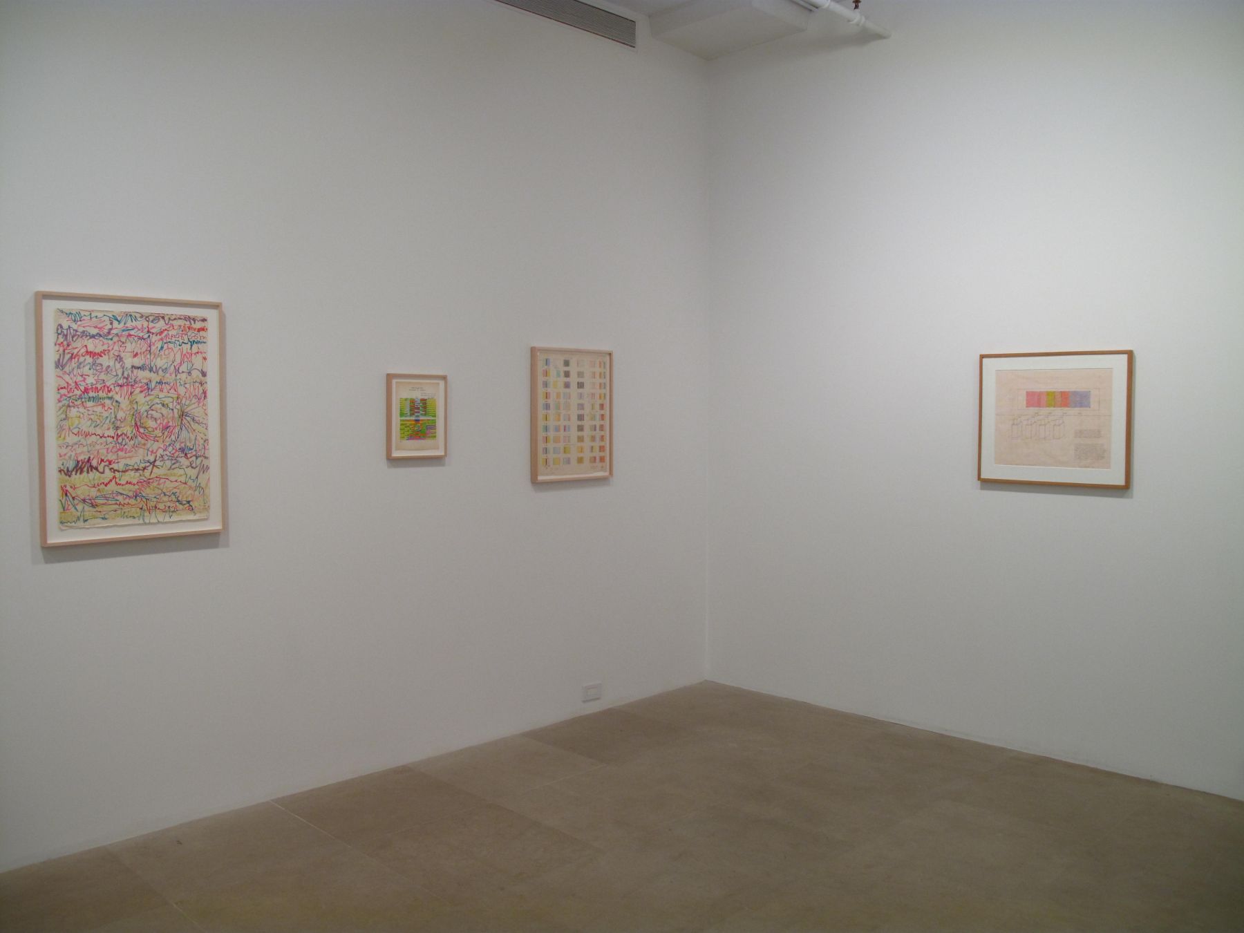 Installation view, Greene Naftali, New York, 2009