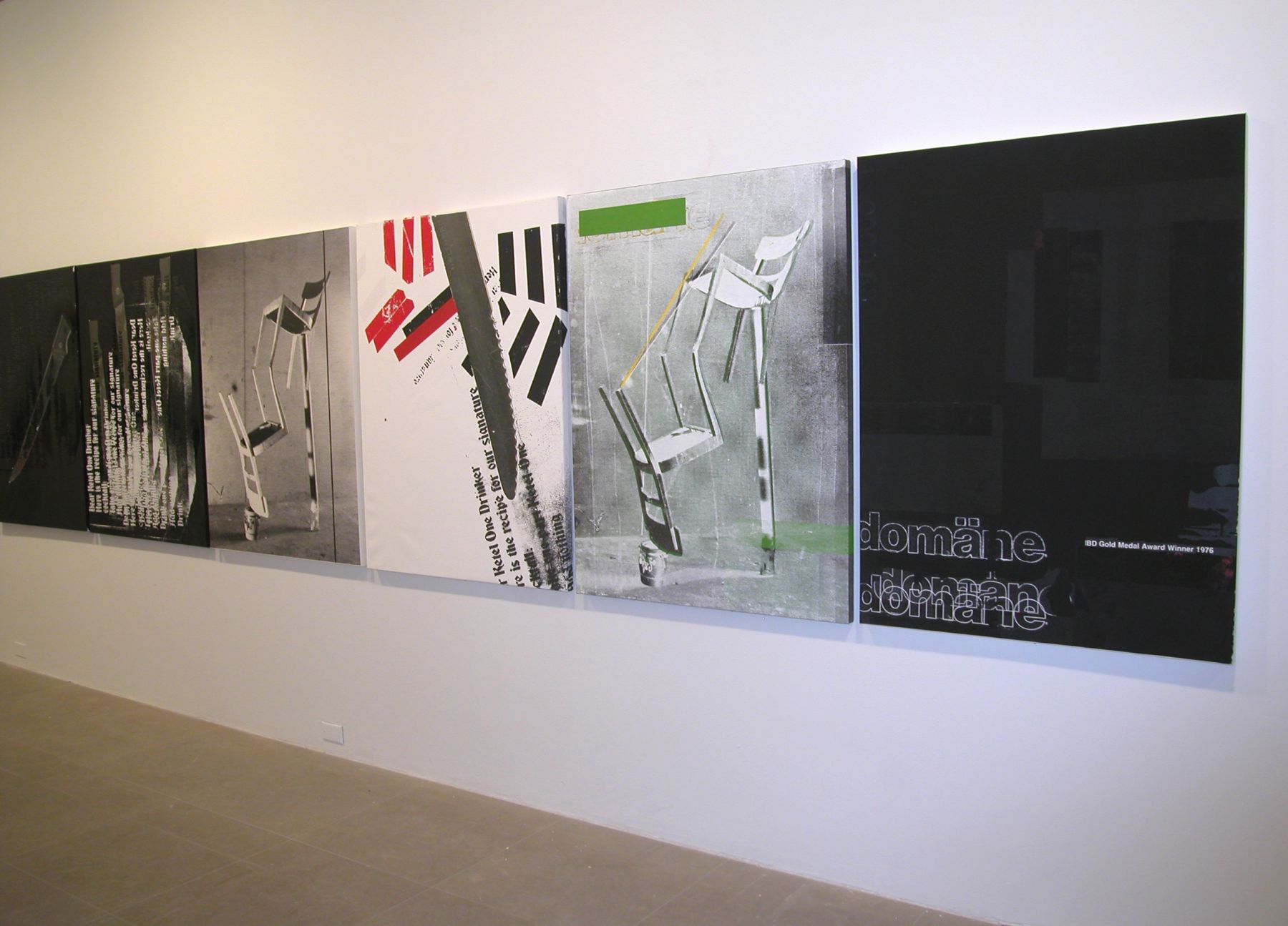 Installation view, The Failever of Judgement Part III, Greene Naftali, New York, 2005