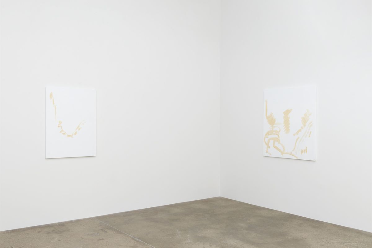 Michael Krebber, Installation view, Greene Naftali, 2018