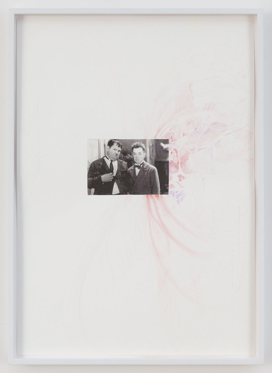 Monika Baer Untitled, 2018 Photocopy and acrylic on paper 23 1/4 x 16 1/2 inches (59 x 42 cm) MB.036