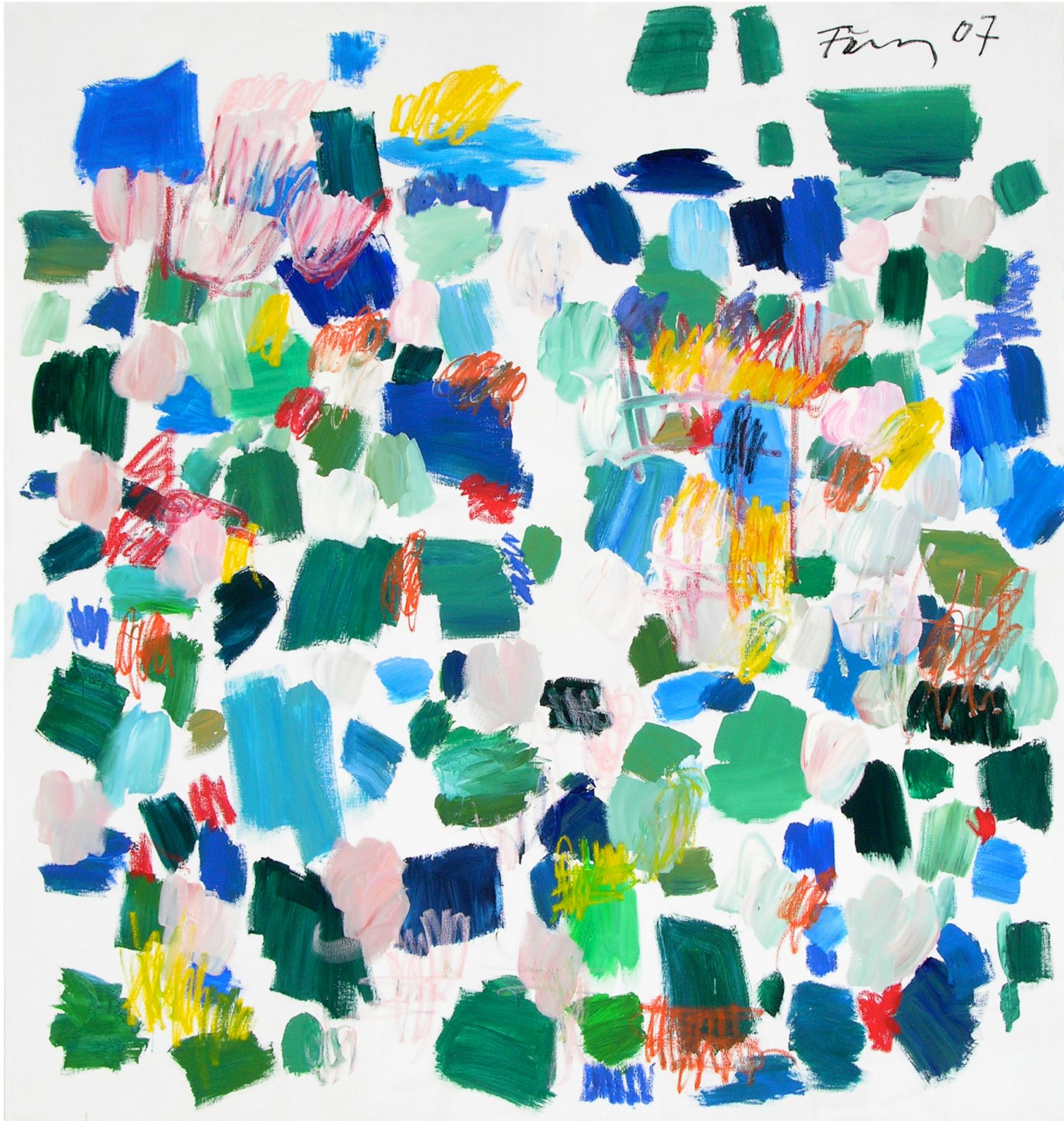 Untitled, 2007, Acrylic and oil on canvas 