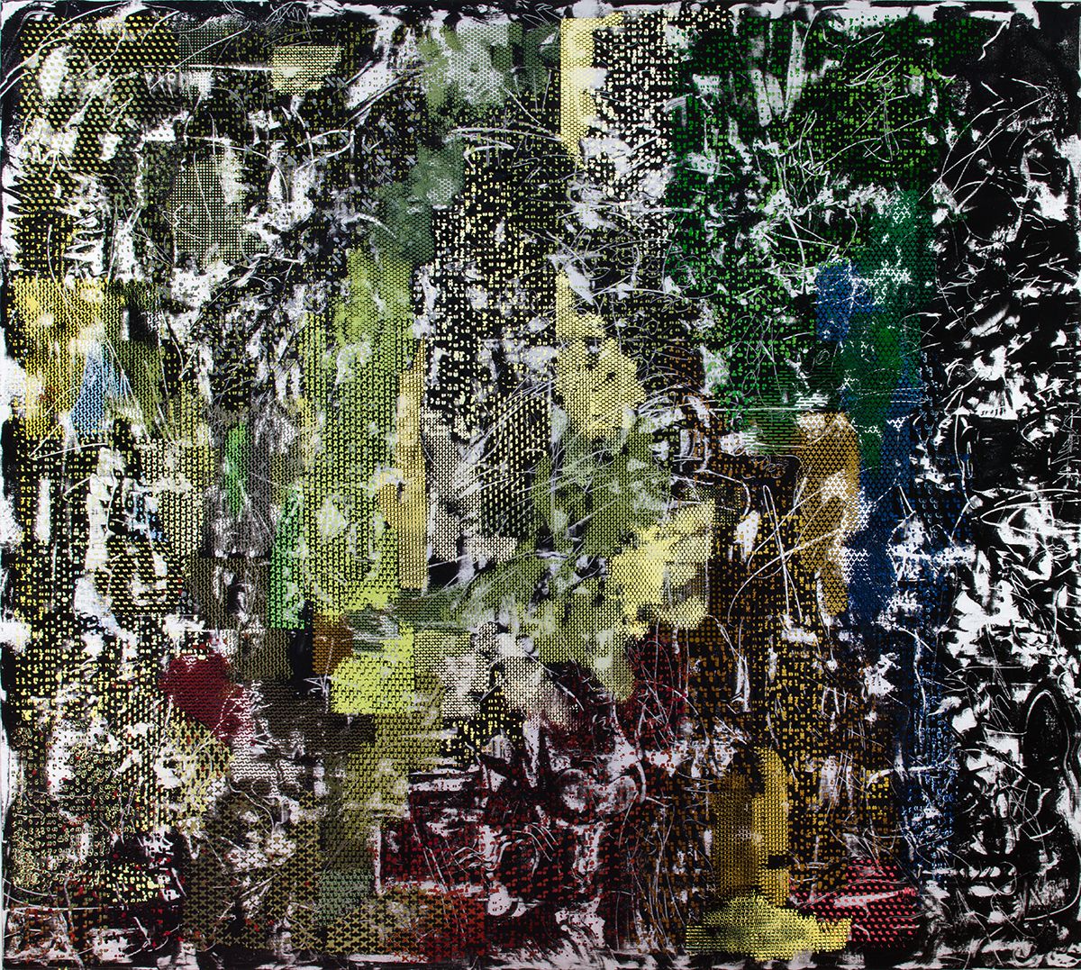 Ω , 2015 Oil on linen 100 x 111 inches (254 x 281.9 cm)