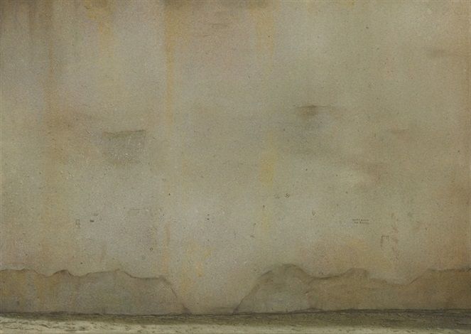 Nigel Cooke, Shooting Wall, 2000, Oil on canvas, 14 x 10 inches