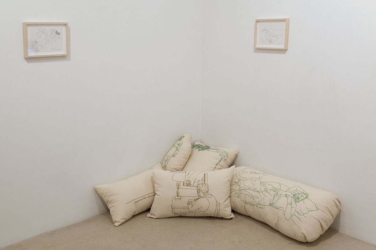Mieko Meguro, Installation view, Couch Potato with Dan, Greene Naftali, New York, 2016