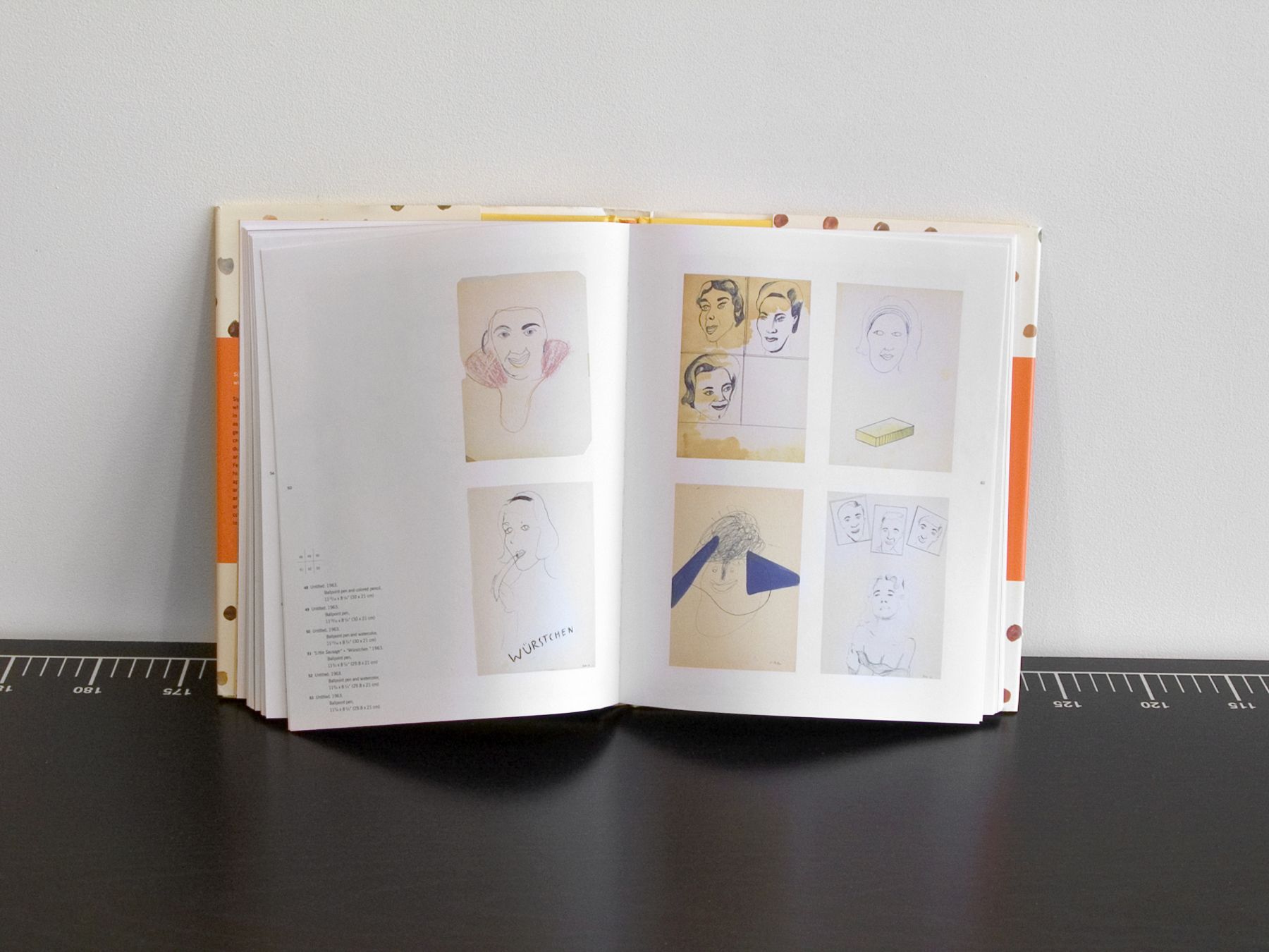 Michael Krebber, Untitled, 2001 (detail), Mixed media, Dimensions variable