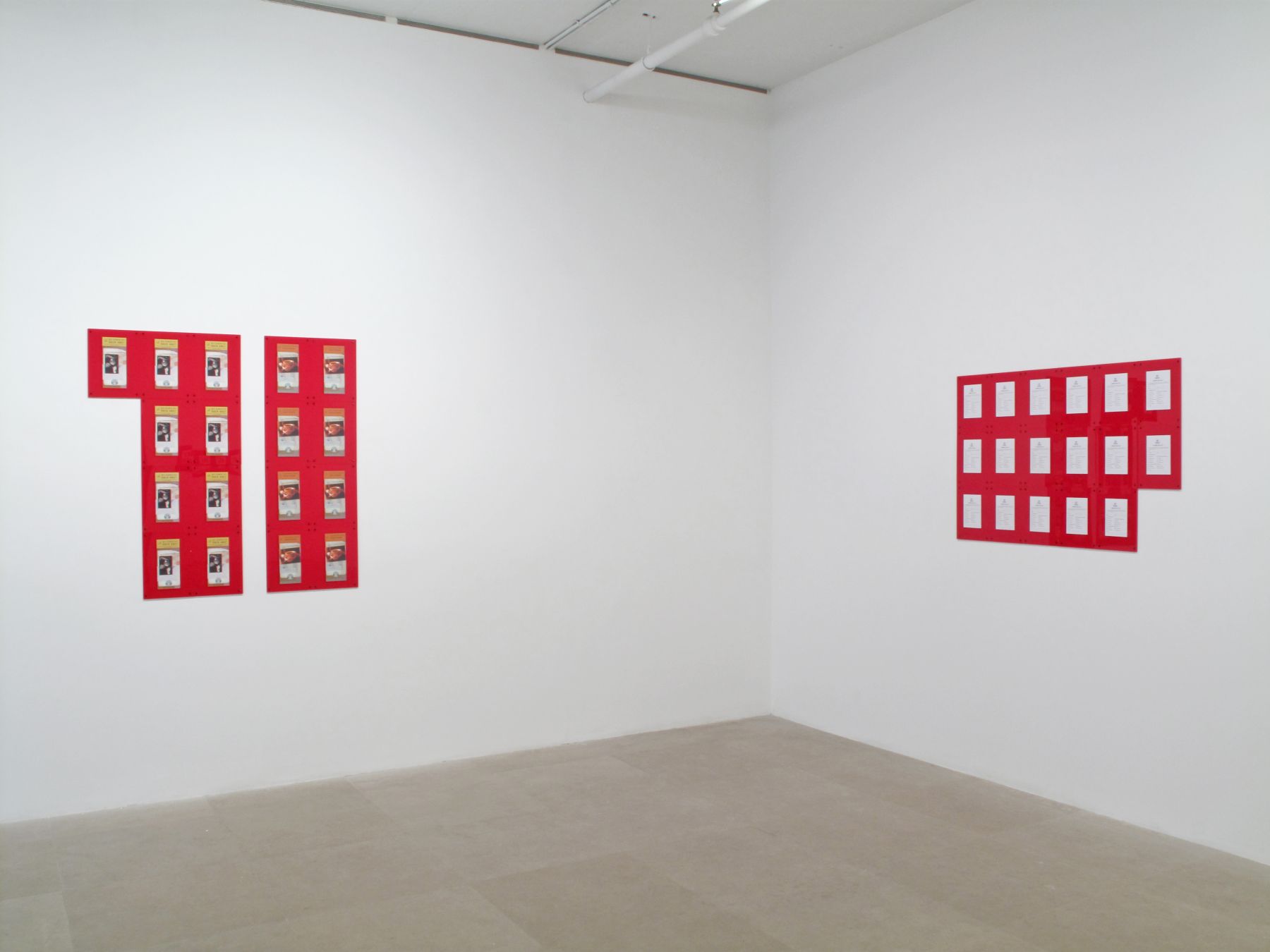 Installation view, Constitution, Greene Naftali, New York, 2009