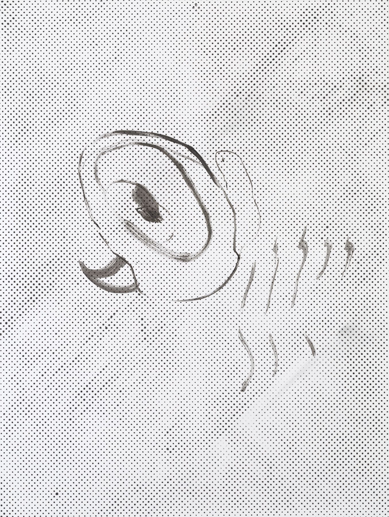 Michael Krebber MK.283, 2015 Lacquer on canvas 78 3/4 x 59 1/8 inches (200 x 150.2 cm)