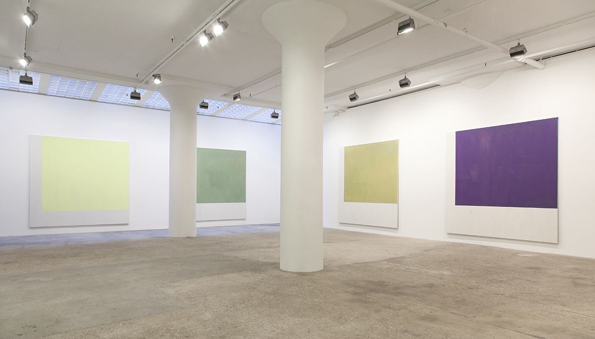 Installation view, Greene Naftali, New York, 2015