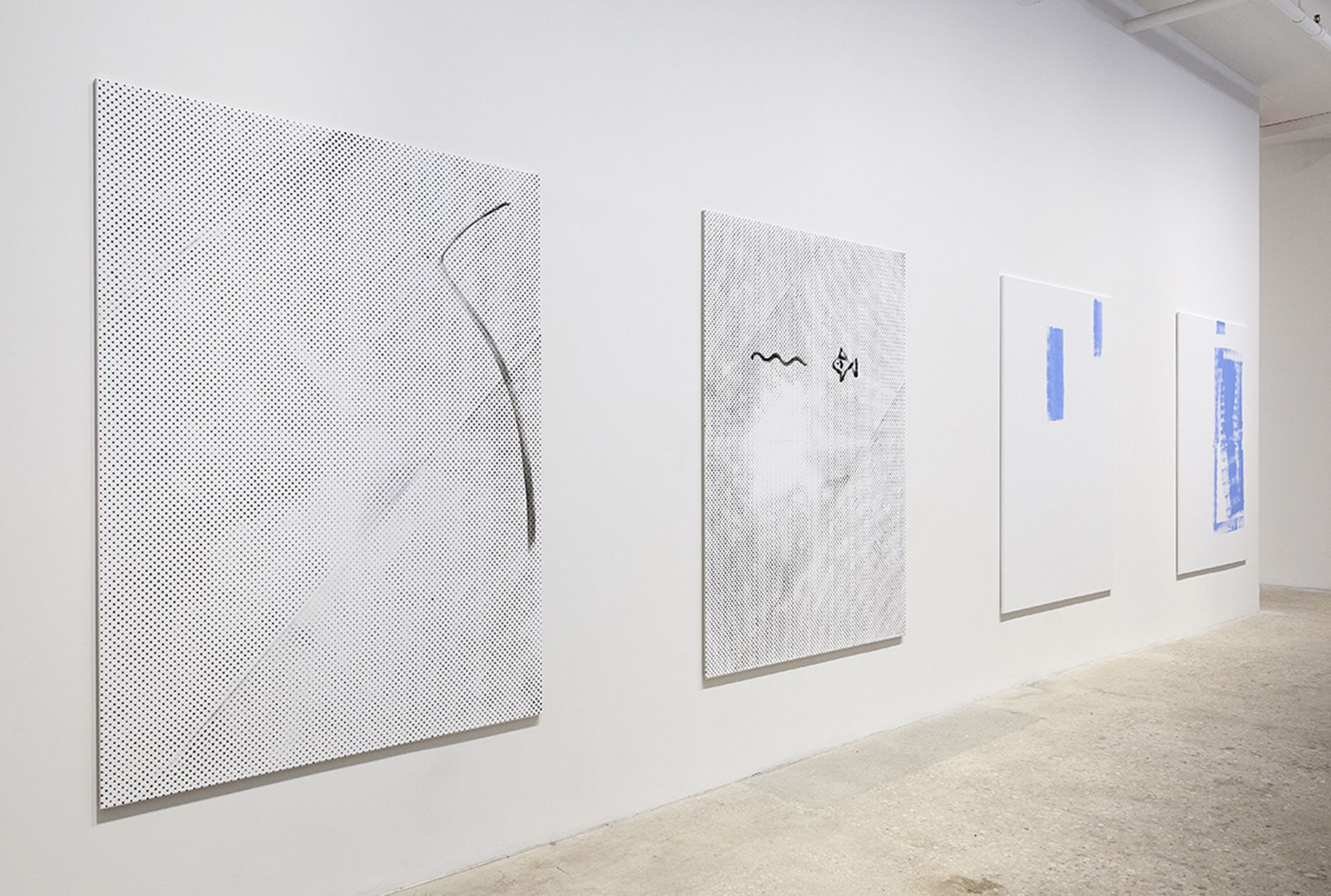 Michael Krebber, Installation View, Ground Floor, Greene Naftali, New York, 2015