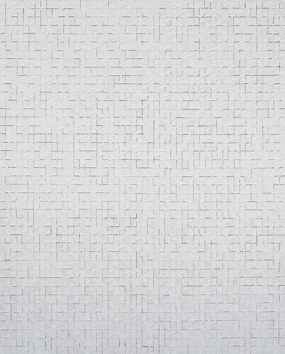 Chung Sang-Hwa Untitled 2015-2-17, 2015 Acrylic and kaolin on canvas 63 7/8 x 51 3/8 inches (162.2 x 130.3 cm)