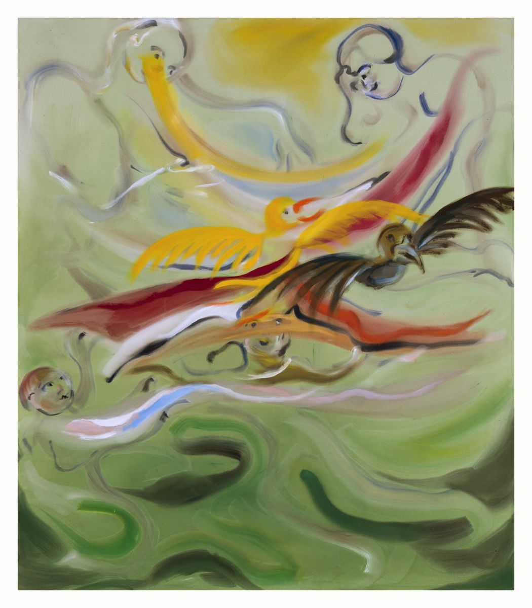 Sophie von Hellermann Set Free, 2018 Acrylic on canvas 90 1/2 x 78 3/4 inches (230 x 200 cm)