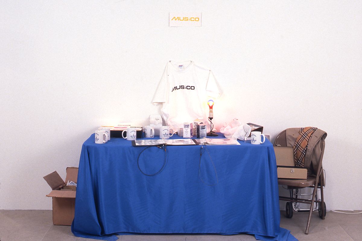 Michael Smith & Joshua White with Karen Heimann, The MUSCO Display, 1998, mixed media installation, 30 x 60 inches