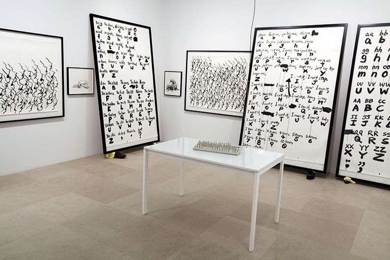 Installation view, Sade for Sade's sake, Greene Naftali, New York, 2009
