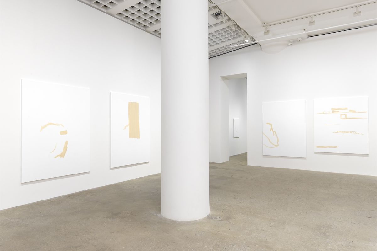 Michael Krebber, Installation view, Greene Naftali, 2018