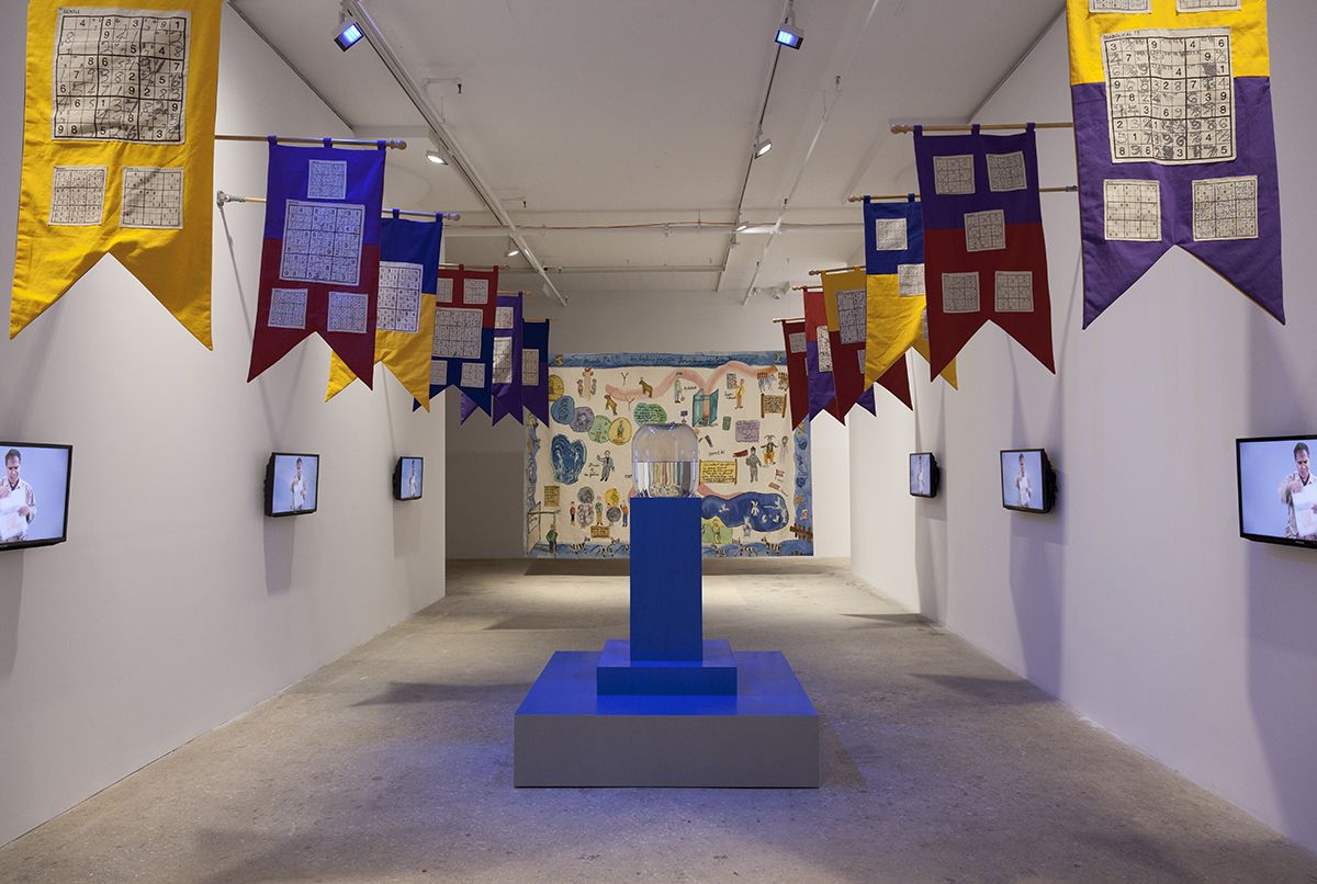 Installation view, Excuse me!?!...I'm looking for the "Fountain of Youth,", Greene Naftali, New York, 2015