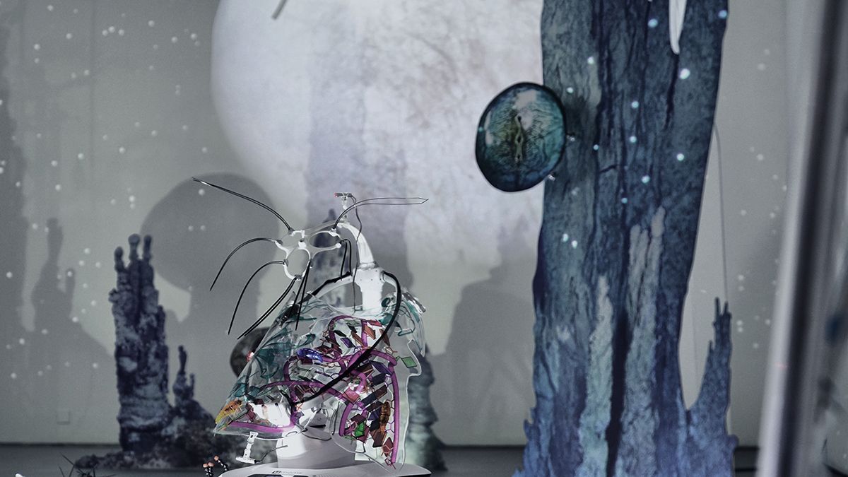 Katja Novitskova, Installation view, Katja Novitskova: 洛基的城堡, Cc Foundation & Art Centre, Shanghai, 2017