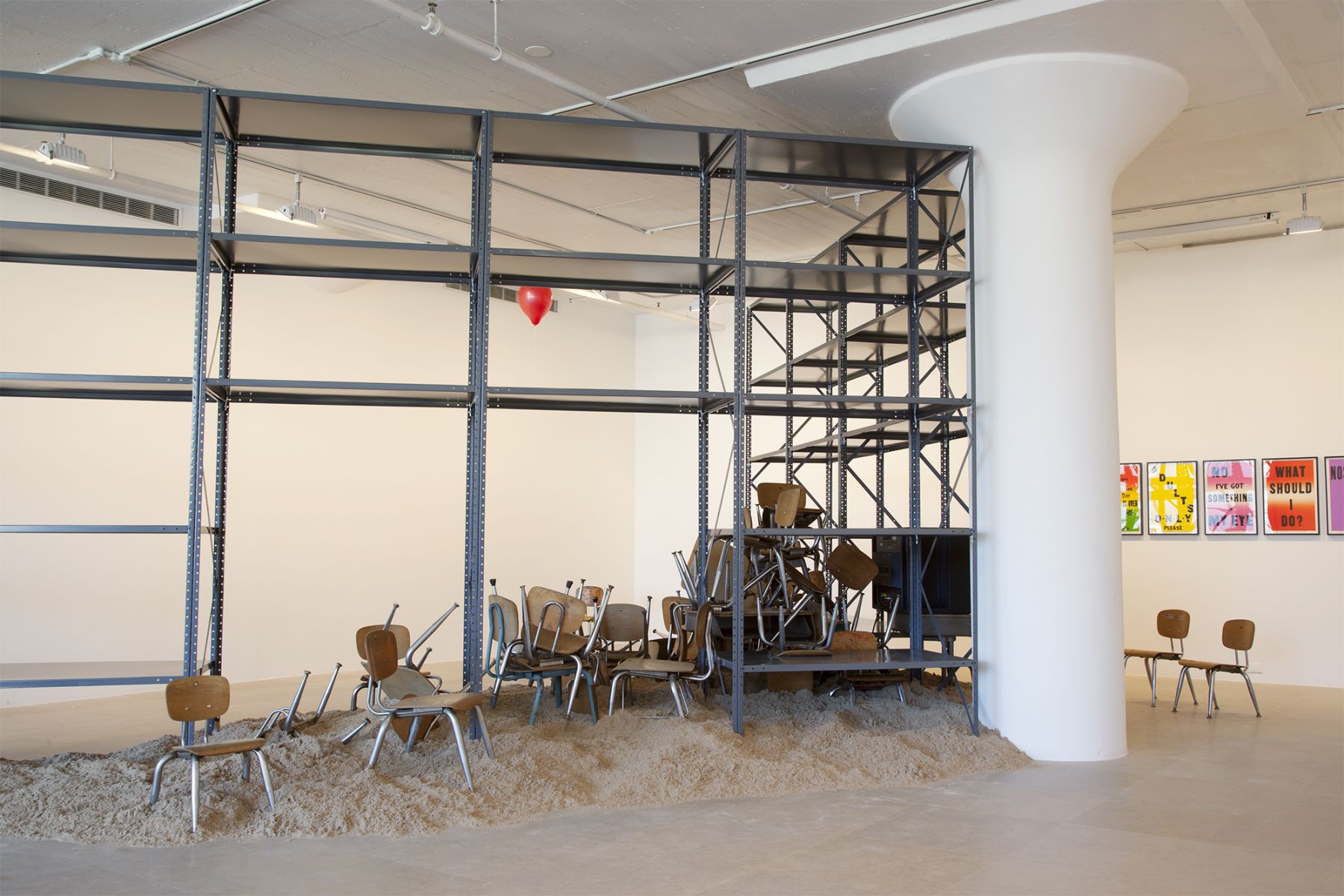 Installation view, ENTERTAINMENT, Greene Naftali, New York, 2012