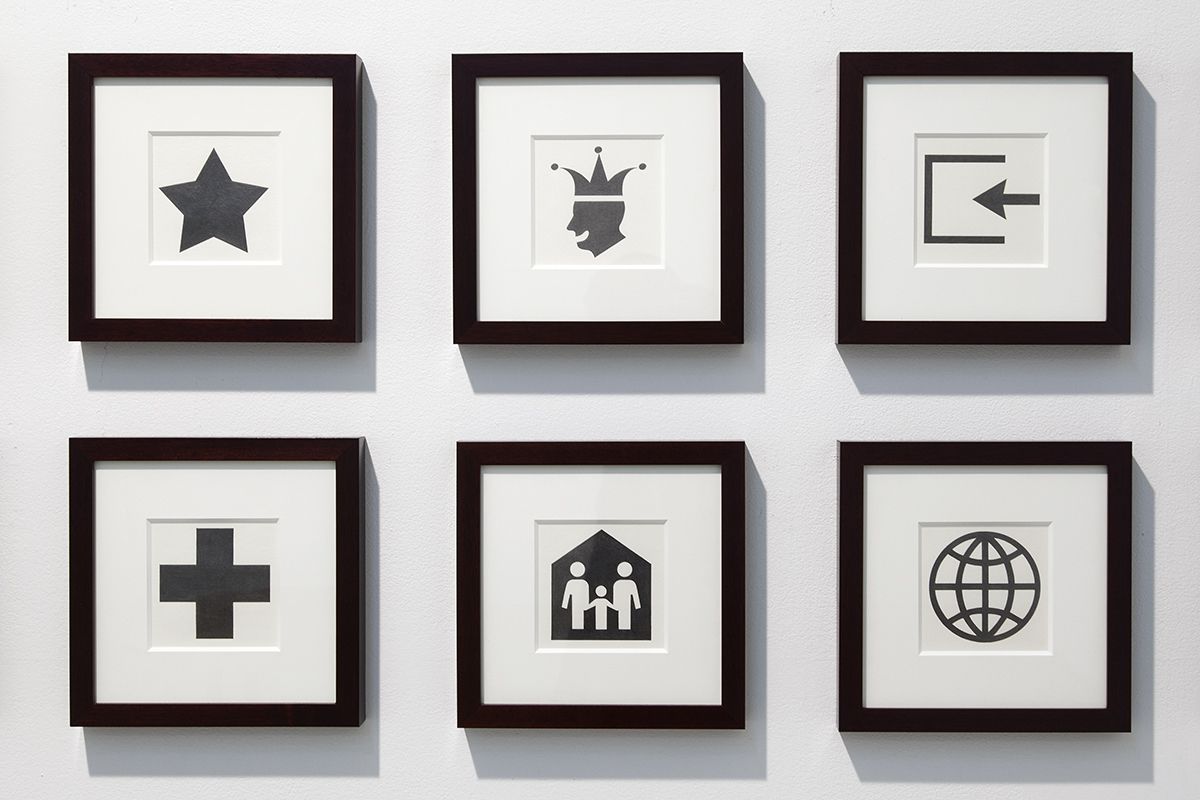 Allan McCollum & Matt Mullican, YOUR FATE, 2004 (detail)