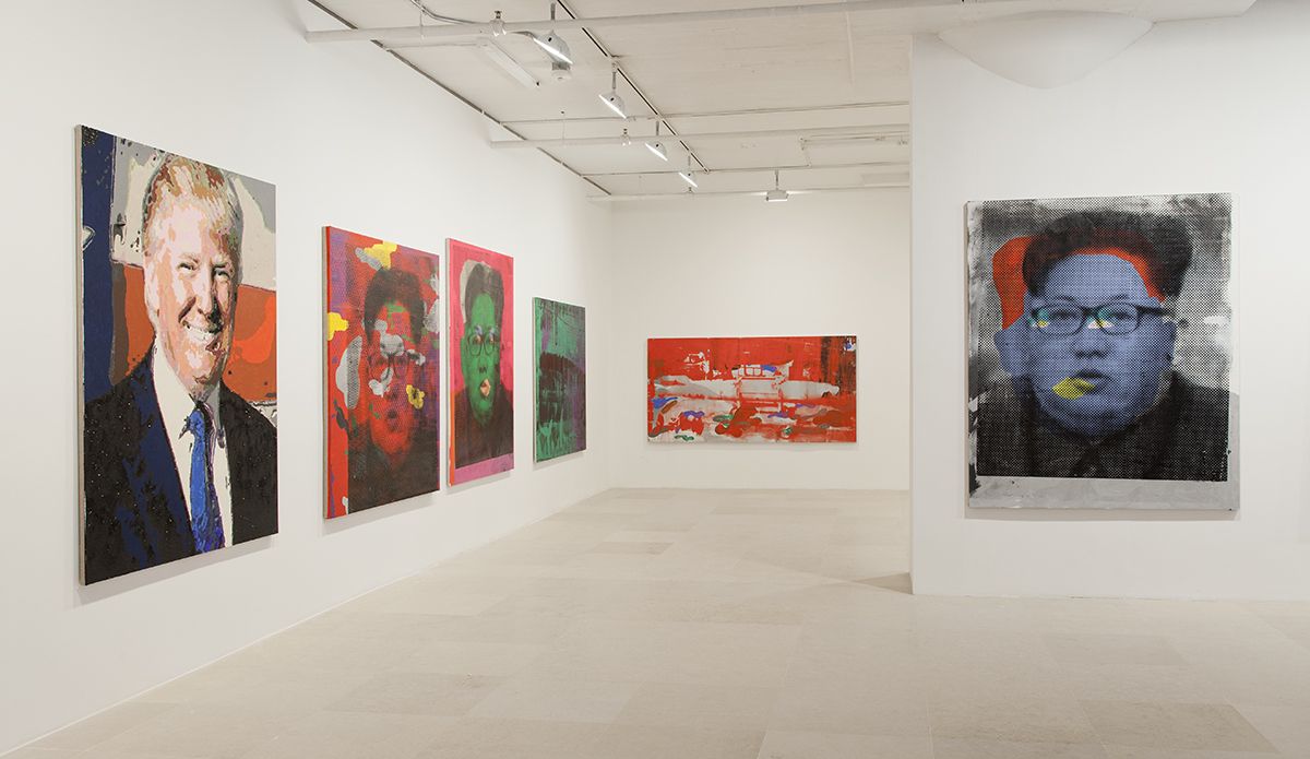 Mathieu Malouf, Installation view, Toxic Masculinity Fallout Shelter, Greene Naftali, New York, 2017