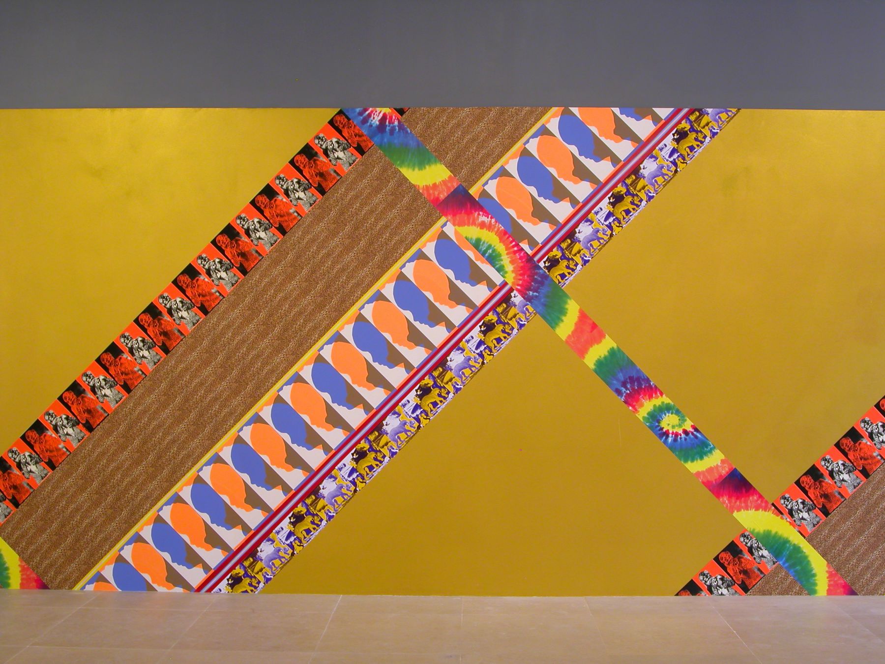 jim drain, I Would Gnaw on My Hand (main gallery), 2007, Silkscreen on paper, latex paint, Dimensions variable