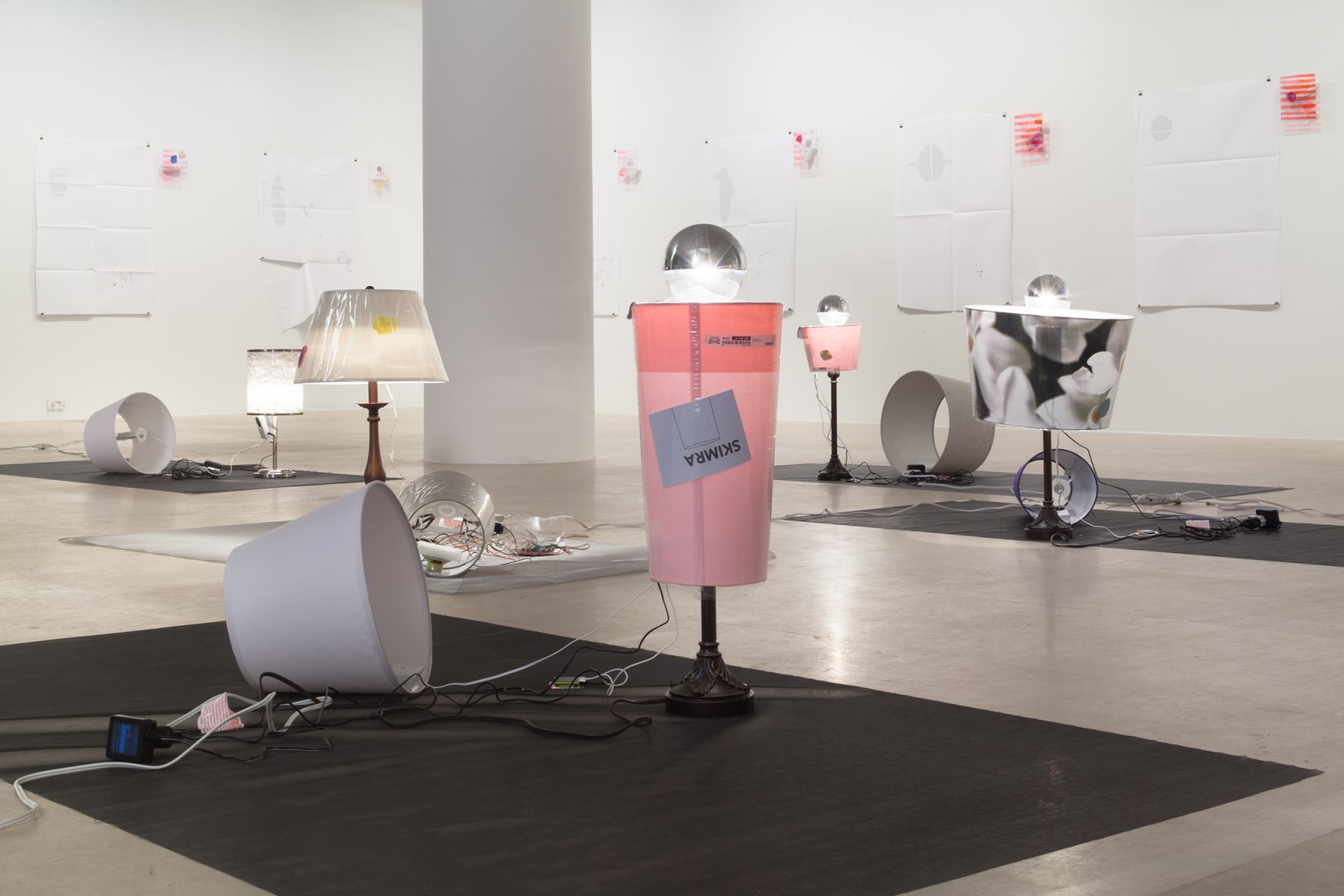 Josef Strau, Installation view, Exercises ab initio…, Greene Naftali, New York, 2012