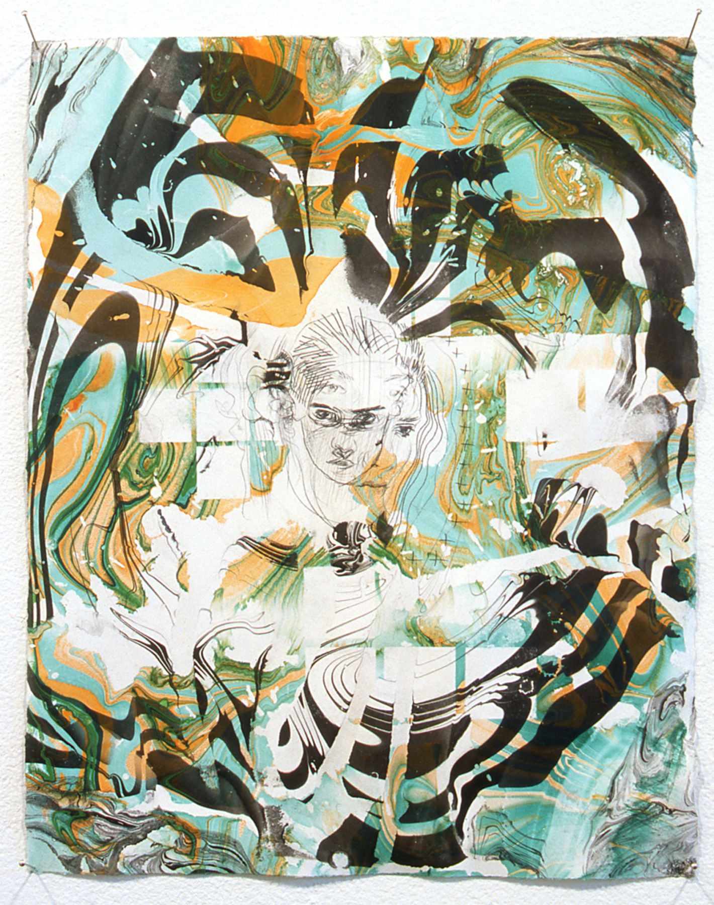 Nick Mauss, Chymera, 2003, Mixed media, 11 3/4 x 9 1/4 inches