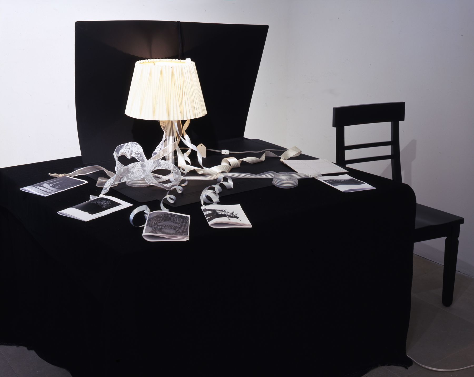Portfolio Lamp, 2006, mixed media lamp, 18 x 14 x 14 inches