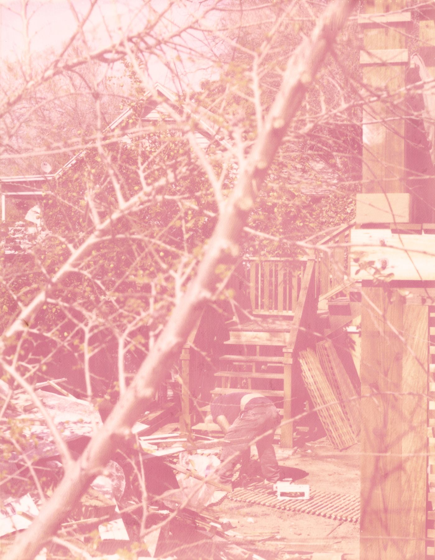 Roe Ethridge, LA Backyard (Polaroid), 2006-2007, C-print, 30.5 x 24.5 inches