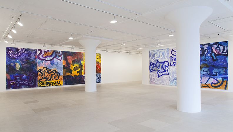 Ida Ekblad, Installation view, Greene Naftali, New York, 2014
