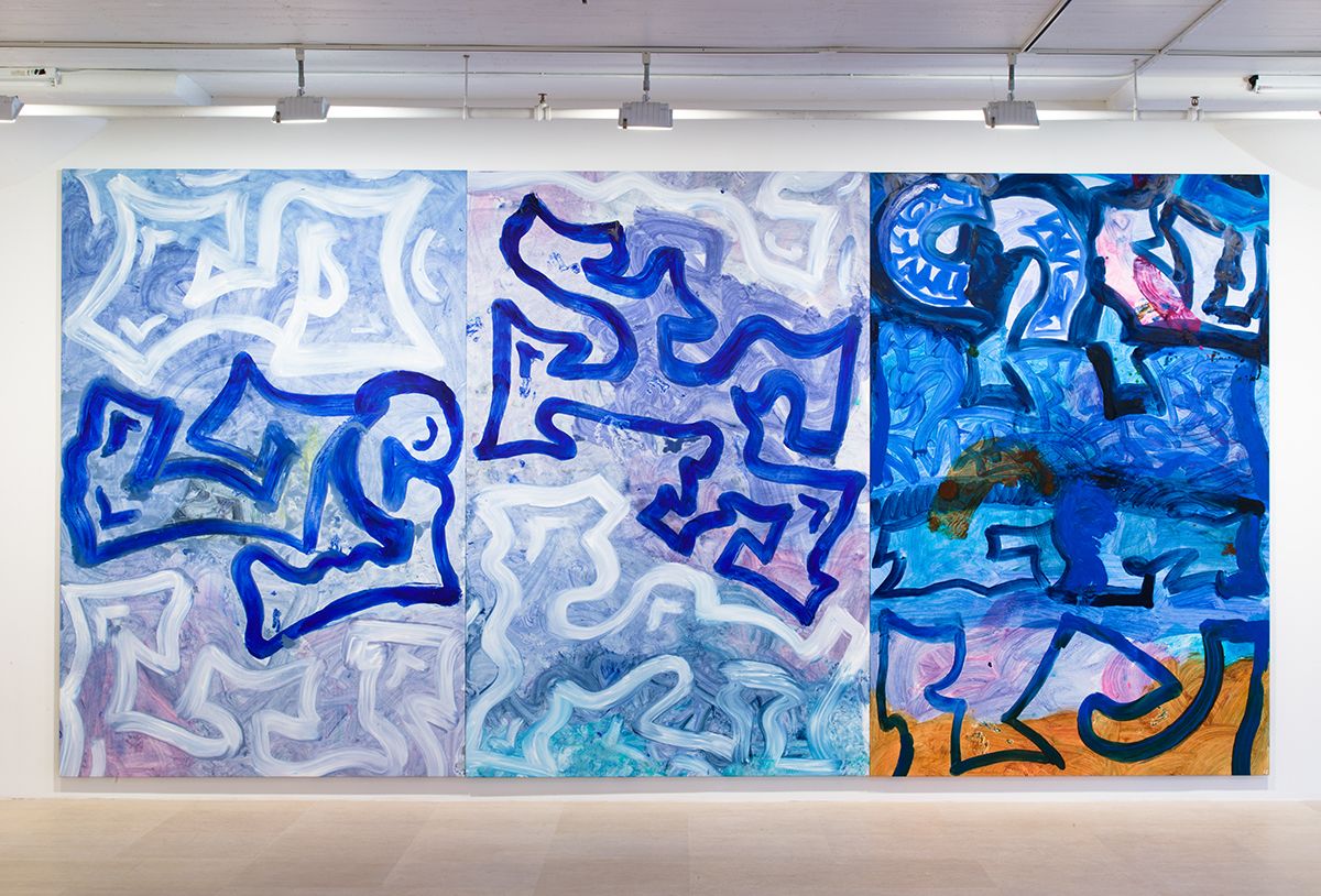 Ida Ekblad, Installation view, Greene Naftali, New York, 2014