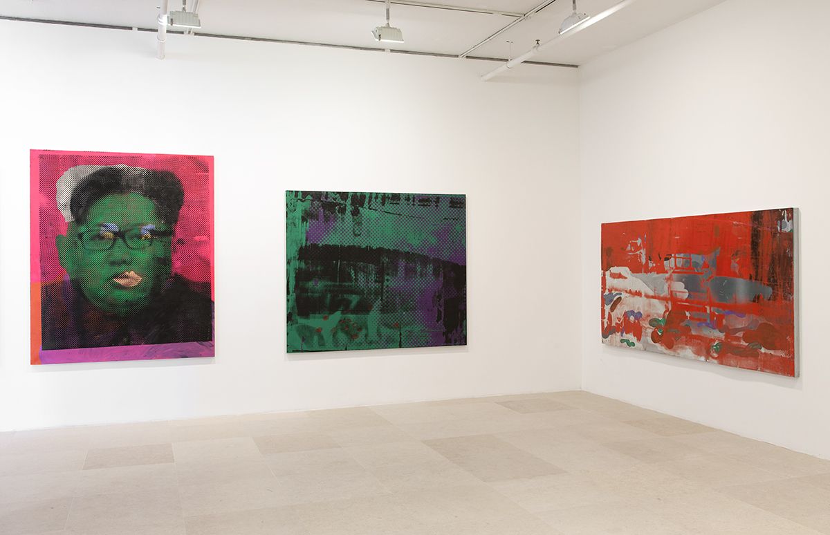 Mathieu Malouf, Installation view, Toxic Masculinity Fallout Shelter, Greene Naftali, New York, 2017