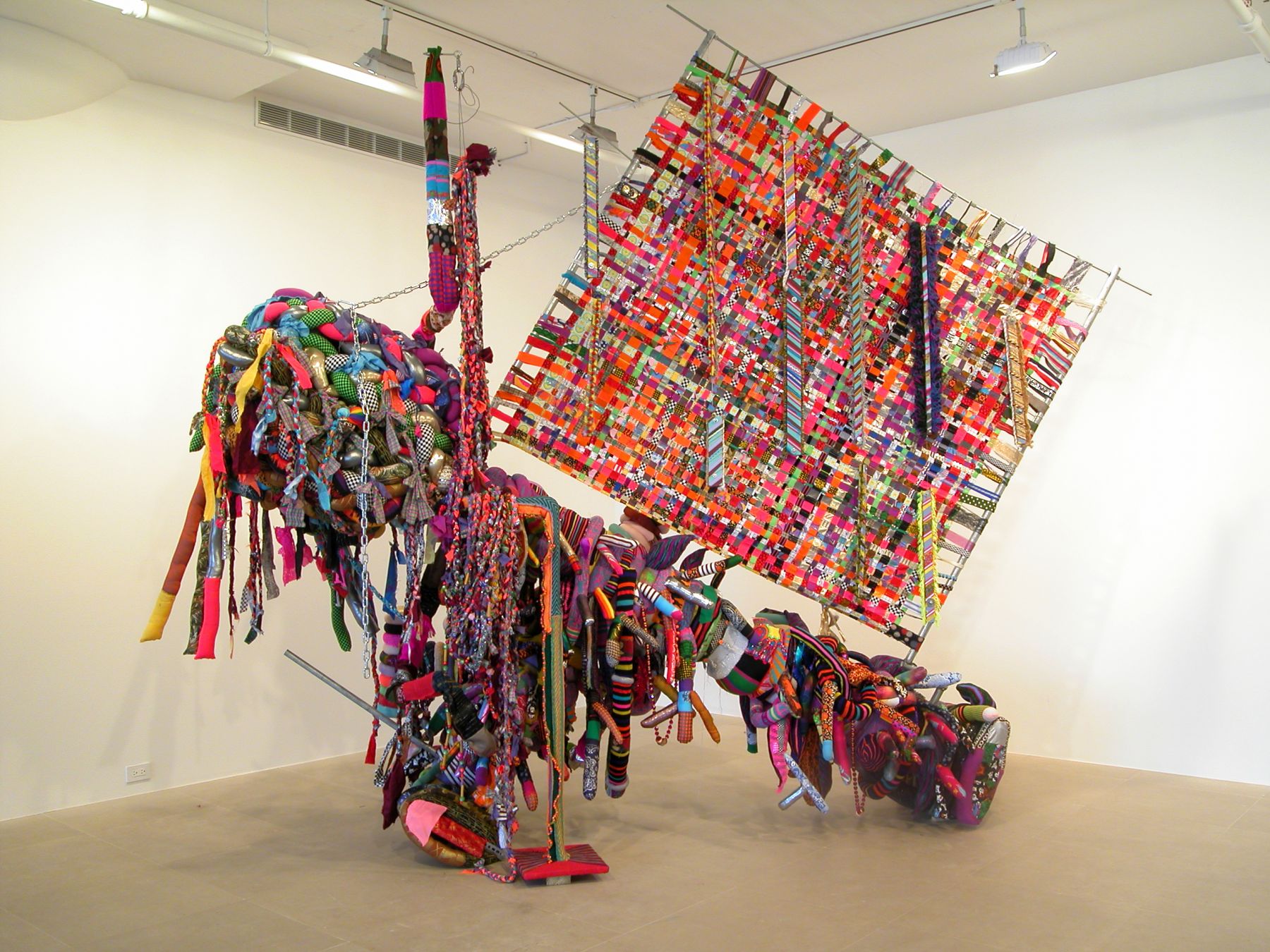 Jim drain, iii open iii closed, 2007, Mixed media, 136 x 55 x 158 inches