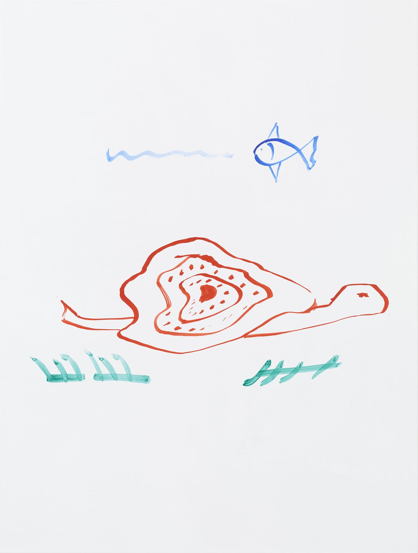 Michael Krebber MK.313, 2015 Acrylic on canvas 47 1/4 x 35 3/8 inches (120 x 89.9 cm)