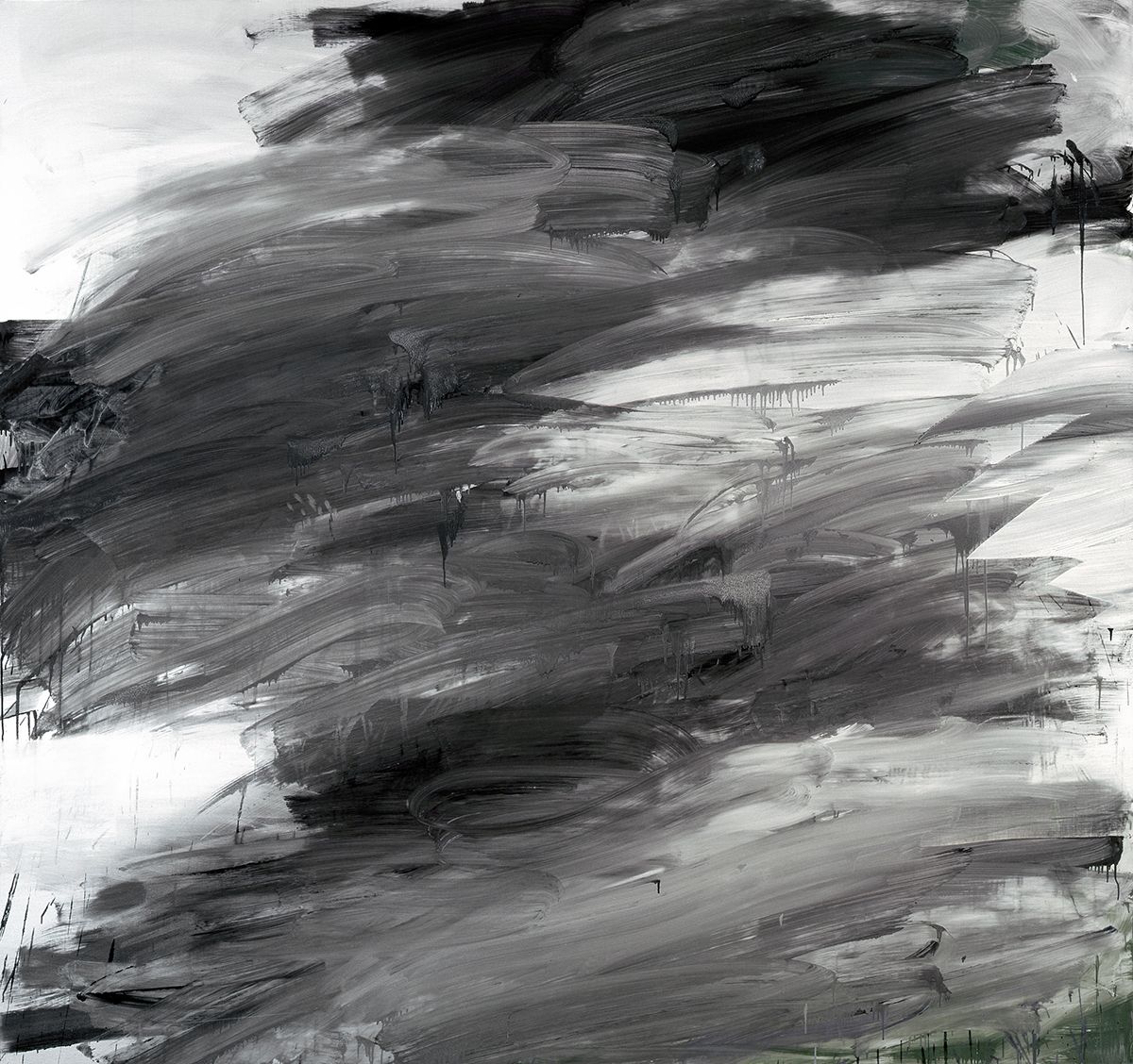 Jacqueline Humphries Kat, 2006 Oil on linen 90 x 96 inches (228.6 x 243.8 cm)