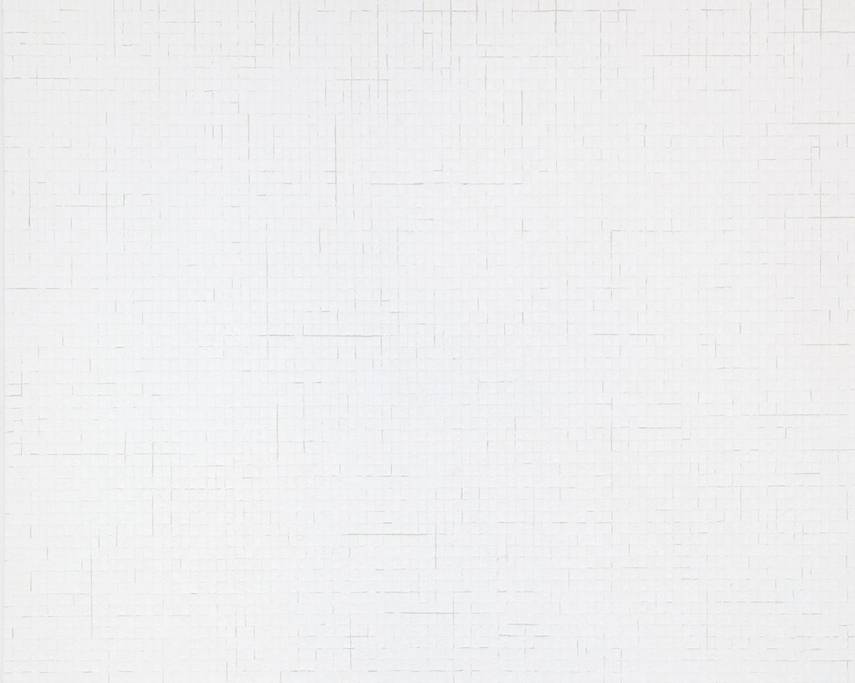 Chung Sang-Hwa Untitled 2015-10-2, 2015 Acrylic and kaolin on canvas 51 3/8 x 63 7/8 inches (130.3 x 162.2 cm)