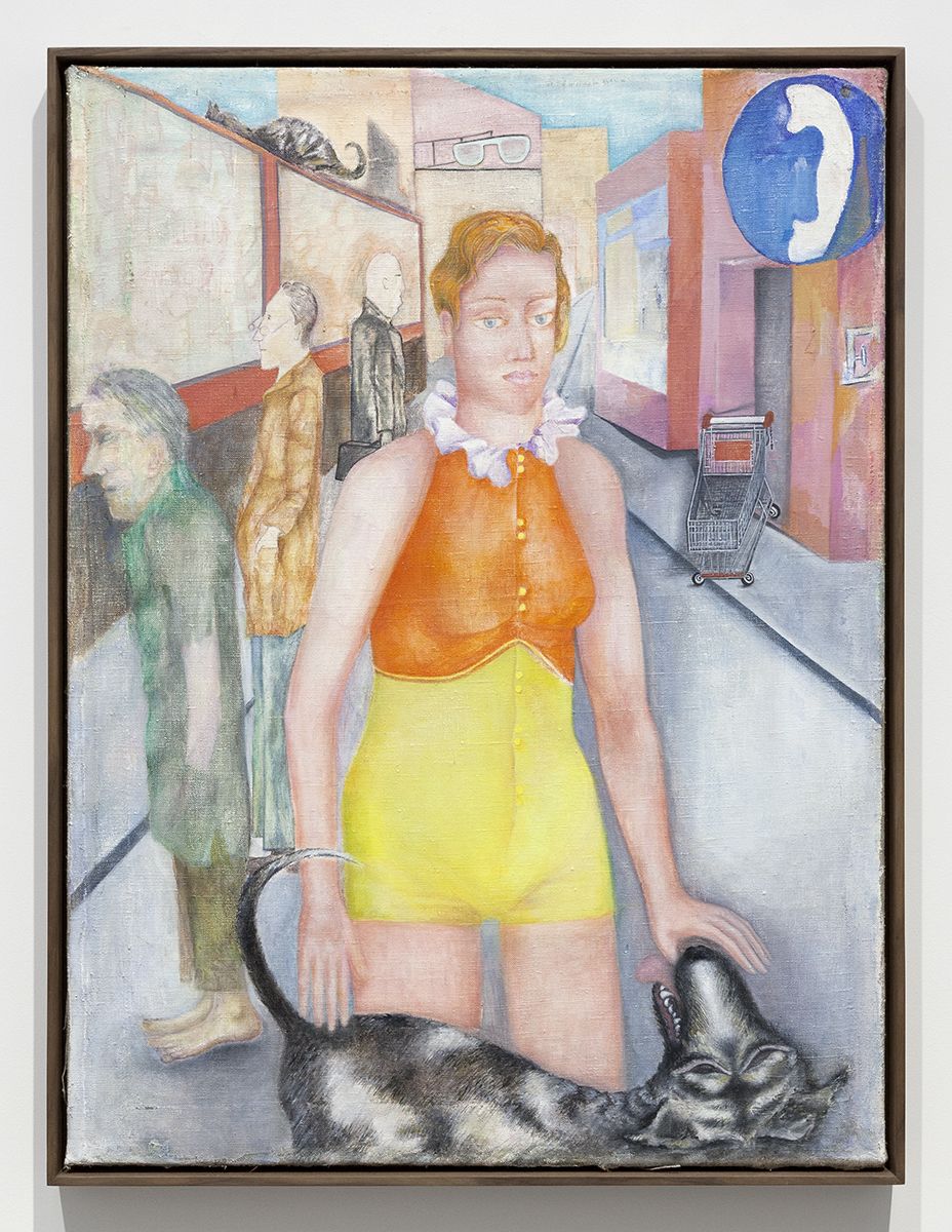 Katharina Wulff Esther, 2012 Oil on canvas 36 7/16 x 27 3/16 inches (92.6 x 69.1 cm) Frame: 37 9/16 x 28 3/16 x 1 7/8 inches (95.4 x 71.6 x 4.8 cm)