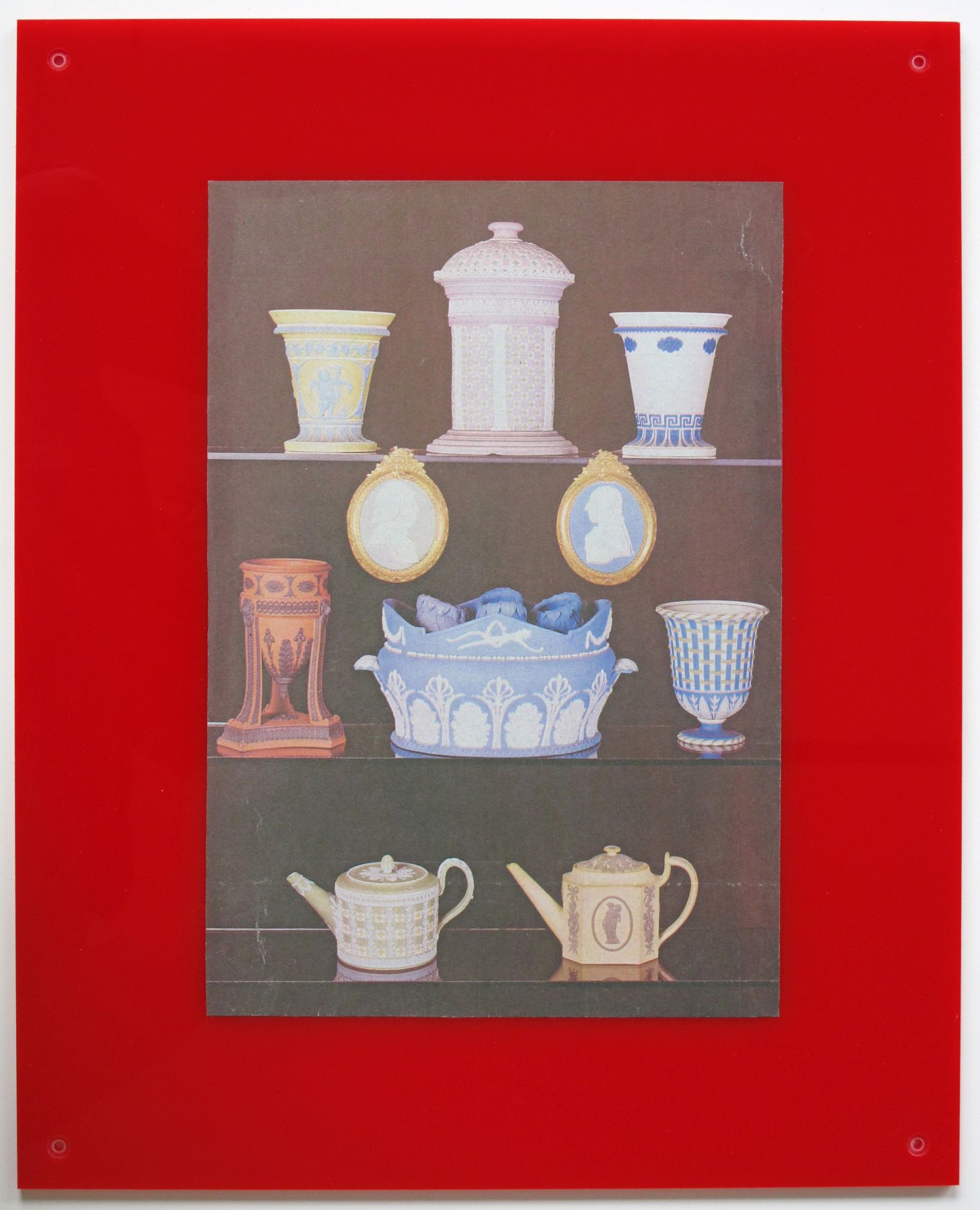 Wedgwood, 2009, Plexiglas, paper, 14 1/2 x 11 3/4 inches