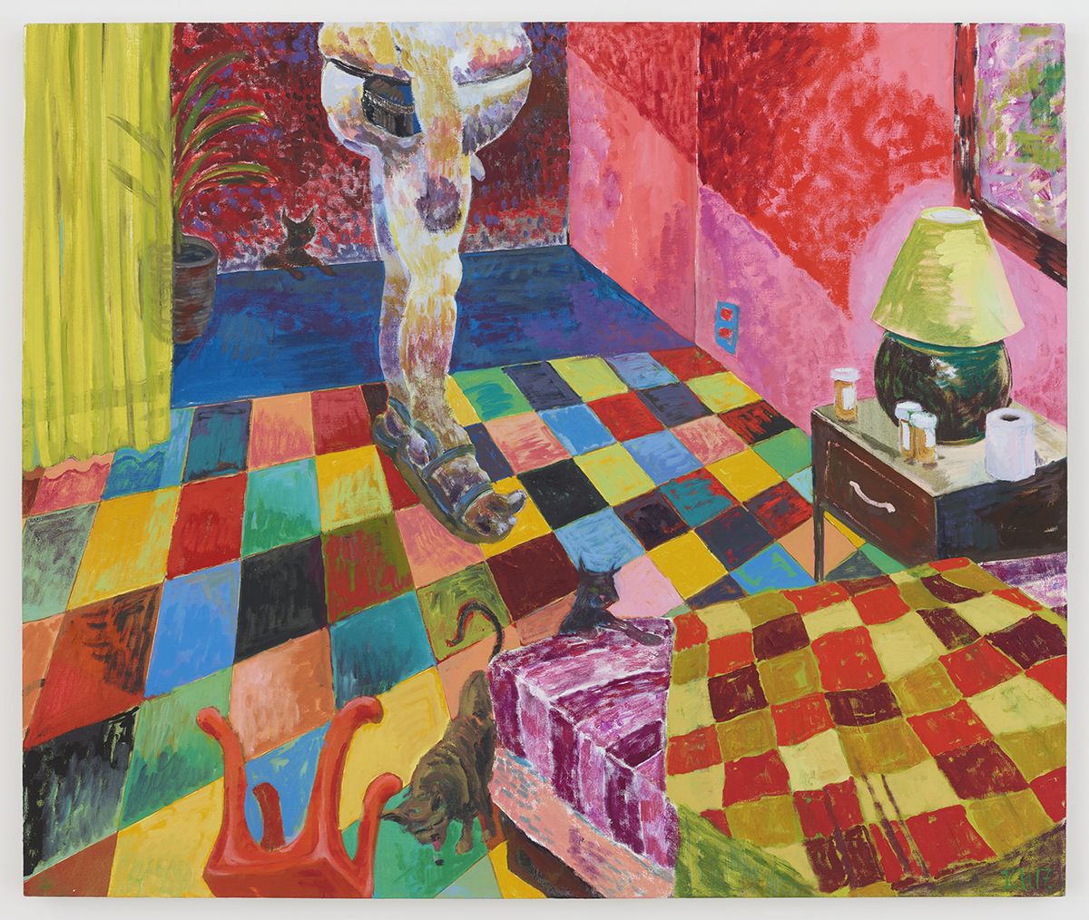 Richard Hawkins And then come the dawn, 2017 Oil on Canvas 40 x 48 inches