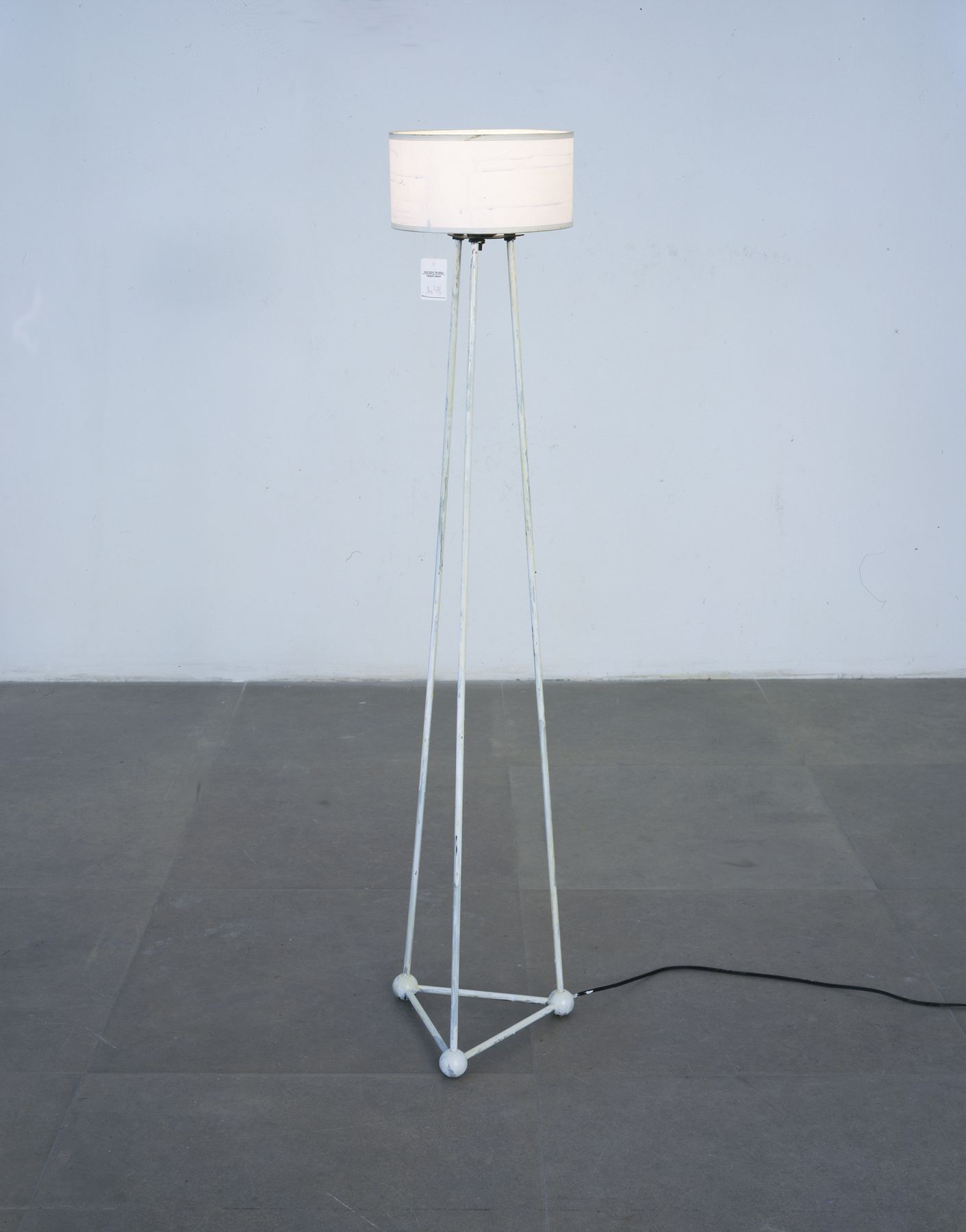 Reading Lamp, 2006, mixed media lamp, 49 x 9 x 9 inches (124.5 x 22.9 x 22.9 cm)