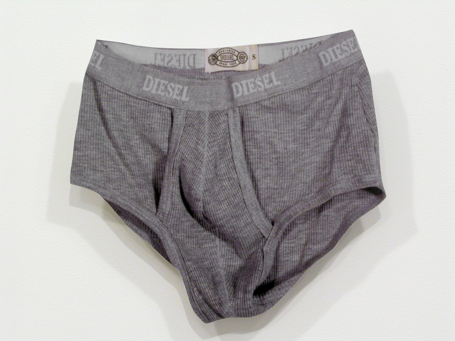 Jim Drain, Untitled (Diesel Underwear), 2007, C-print, Mounted on Aluminum, 10 1/2 x 11 1/2 x 1 inches