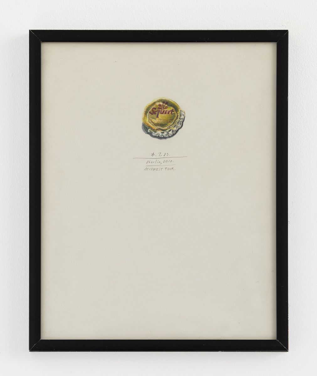 Candy Jernigan, Oberlin, Ohio, Midwest Tour, 1983, Colored pencil on paper, Image: 10 x 8 inches (25.4 x 20.3 cm), Frame: 10 1/2 x 8 1/2 x 3/4 inches (26.7 x 21.6 x 1.9 cm)