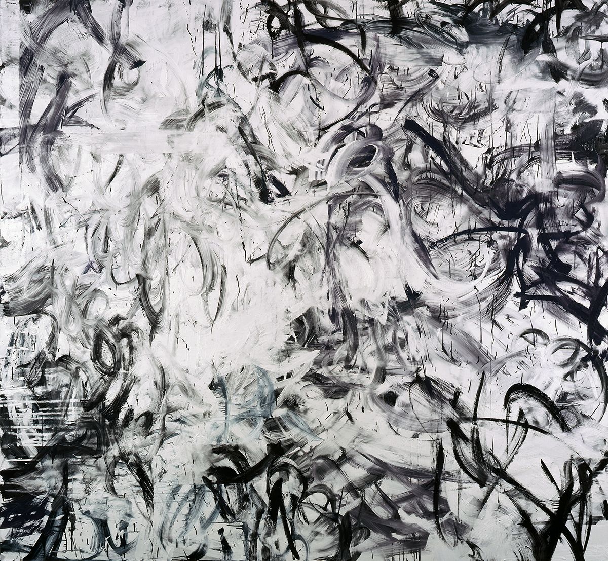 Jacqueline Humphries 80s-90s, 2006 Oil on linen 80 x 86 inches 203.2 x 218.4 cm