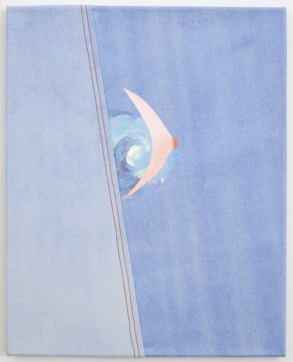 Monika Baer Untitled, 2008 Watercolor, acrylic, oil on canvas, seam 26 x 20 1/2 inches (66 x 52.1 cm)