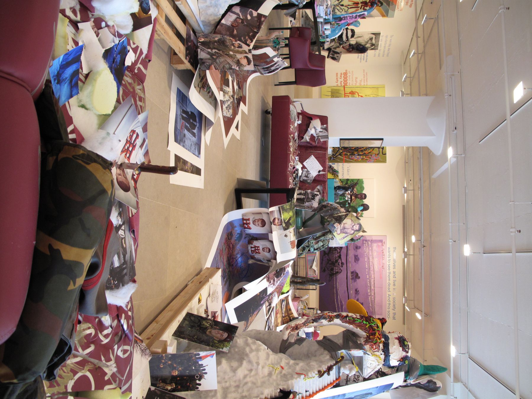 Installation view, The Synthetic Slut: A Novel by Bjarne Melgaard, Greene Naftali, New York, 2010
